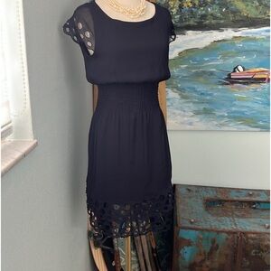 Bar III,FormFlattering,Wide Elastic Waist,Geo-Design,Excellent Condition,Size M